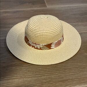 Carter's Baby Sun Hat with Floral Band 0-3M